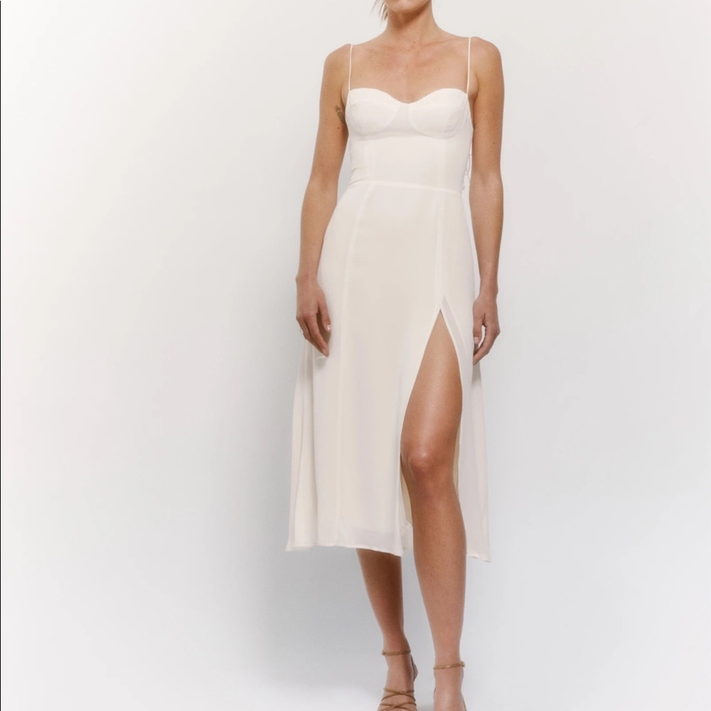 Reformation Juliette Dress in Ivory